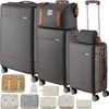 A set of luggage and packing cubes arranged on a white background. Voir les images du produit