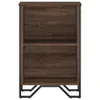 vidaXL Regál na knihy Hnedý dubový vzhľad 50x31x74,5 cm Náhľad obrázku produktu 4