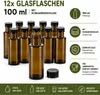 12 x Ölflasche 100 ml mit Schraubverschluss – Glasflaschen Produktbild-Vorschau 4