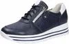 A single navy blue sneaker with a white sole and white accents is shown against a white background. Voir les images du produit