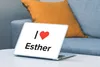 MuchoWow® Laptop Aufkleber Sticker Cover Ich liebe - Esther Produktbild-Vorschau 4