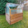 QLS Mini-Gewächshaus Holz Timber 120x80 Frühbeet Balkon für Produktbild-Vorschau 8