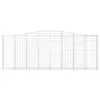 vidaXL Gabionen mit Hochbogen 2 Stk. 400x30x140/160cm Produktbild-Vorschau 5