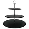 Schiefer-Etagere Rina schwarz 3-stöckig Ø35cm Produktbild-Vorschau 2