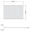 DEOS Griglia per barbecue in acciaio inox 65 × 45 cm Anteprima dell’immagine prodotto 5