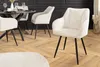 riess-ambiente Drehbarer Retro Stuhl AVIGNON beige Chenille Produktbild-Vorschau 3