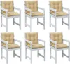 vidaXL Niedriglehner-Auflagen 6 Stk. Melange Beige 100x50x7 Produktbild-Vorschau 2