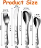Stück Kinderbesteck mit Gravur, Edelstahl Besteck Set, Produktbild-Vorschau 4