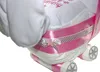 Windeltorte Kinderwagen + 3 tlg. Babyset rosa Produktbild-Vorschau 4