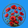 GKA XL Sonnenfänger Mohn 20 cm Buntglas Lichtfänger Produktbild-Vorschau 1
