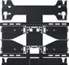 A black metal TV wall mount is shown against a white background. Podgląd zdjęcia produktu