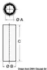 Antriebswellenhülse 22 mm 31,75 x 76,2 mm – Osculati Produktbild-Vorschau 2
