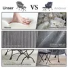 A collage of images comparing two armchairs, highlighting features of one over the other. Produktbild-Vorschau