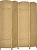HOMCOM Paravento a 4 ante 160 x 170 cm, divisorio in legno Anteprima dell’immagine prodotto 1