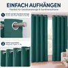 Ösenvorhang 140x145cm #9009 petrol Produktbild-Vorschau 6