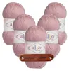 5 x ALIZE My Baby 315 Dark Powder mit Label Produktbild-Vorschau 1