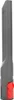 A close-up, studio shot of a gray vacuum cleaner attachment with a red button. Produktbild-Vorschau