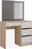 A vanity table with a mirror and drawers, shown against a white background. Náhled obrázku produktu