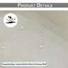 Close-up of fabric with water droplets on it, indicating water resistance. Produktbild-Vorschau