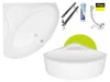 ECOLAM Badewanne Bala 120x120 cm Eckbadewanne  + Schürze Produktbild-Vorschau 2
