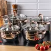 Klausberg garnki stalowe 8 elementów 2.1l, 2.9l, 3.9l, 6.6l Podgląd zdjęcia produktu 3