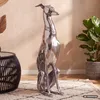FineBuy Dekoration Design Dog aus Aluminium silbern Produktbild-Vorschau 1