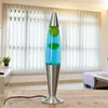 JENNY Dekorative Lavalampe Blau Gelb Silber H:42cm G9 Produktbild-Vorschau 6