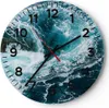 Wanduhr - Rund - Glasuhr - Wasser Stein Welle - 40x40cm - Produktbild-Vorschau 1