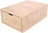 Aufbewahrungswürfel Holz 75x50 cm + Schublade - Naturlack Produktbild-Vorschau 1