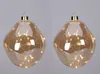 Glas-Formkugeln „Tropfen“ 2er Set mit LED – 12 cm, Gold Produktbild-Vorschau 6