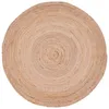 CONSILIO CONCEPT Ø 90 x 90 Teppich Wohnzimmer Natur Beige Produktbild-Vorschau 6