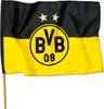 BVB Stockfahne 90x60cm schwarz gelb Produktbild-Vorschau 1