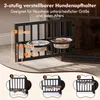 COSTWAY 2-in-1 hondenkooi, hoekige hondenbox met Productafbeelding-voorbeeld 5