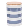 Vorratsdose Porzellan Zuhause Streifen Anker blau beige Produktbild-Vorschau 3