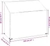 vidaXL Pokrowiec na ławkę ogrodową 8 oczek 160x70x70/88 cm Podgląd zdjęcia produktu 9