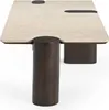Couchtisch Maeve Marmor Beige / Mangoholz Braun Produktbild-Vorschau 3