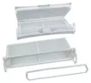 A white lint filter for a dryer, shown disassembled with a gasket. Anteprima dell’immagine prodotto
