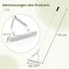178cm langer Aluminiumrechen, Vertikutierrechen mit 50 cm Produktbild-Vorschau 10