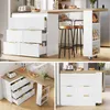 MODFU Küchenbuffet Sideboard mit Schubladen und Offener Produktbild-Vorschau 8