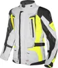 Germot Herren motorjas, model Allround, zwart, grijs, geel, Productafbeelding-voorbeeld 2