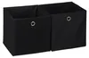 Lot de 4 boîtes de rangement en tissu, carrées, pour Voir les images du produit 9
