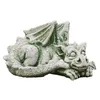 Steinfigur Drache liegend, aus Steinguss Neu Frostfest Produktbild-Vorschau 1