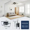 ZMH stropní ventilátor LED s osvětlením tichá stmívatelná Náhled obrázku produktu 5