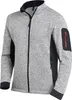 FHB Strick-Fleecejacke CHRISTOPH Größe L grau / schwarz - Produktbild-Vorschau 1