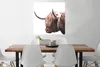 MuchoWow® Poster Schottisches Hochlandrind - Hörner 75x75 Produktbild-Vorschau 2