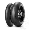 Two motorcycle tires are displayed on a white background. Produktbild-Vorschau