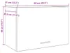 vidaXL Hängeschrank Lyon Altholz-Optik 60x31x40 cm Produktbild-Vorschau 8