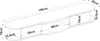 A 3D line drawing of a TV lowboard with dimensions indicated. Podgląd zdjęcia produktu