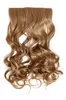 WIG ME UP Haarteil Extension breit 5 Clips wellig dunkles Produktbild-Vorschau 4