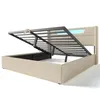 MODFU Lit coffre 160 x 200 cm – Tête de Lit LED et USB – Voir les images du produit 9